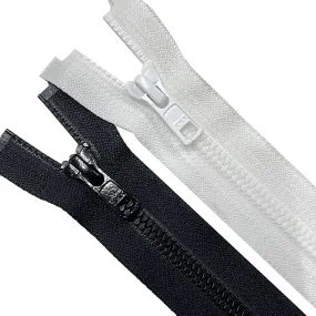 YKK #5 Vislon Black/White Corn Teeth Classic Dress Zipper - Durable and Stylish