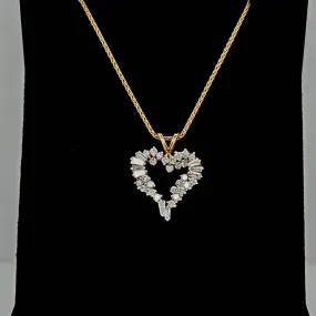 14K Yellow Gold & Diamond Heart-Estate