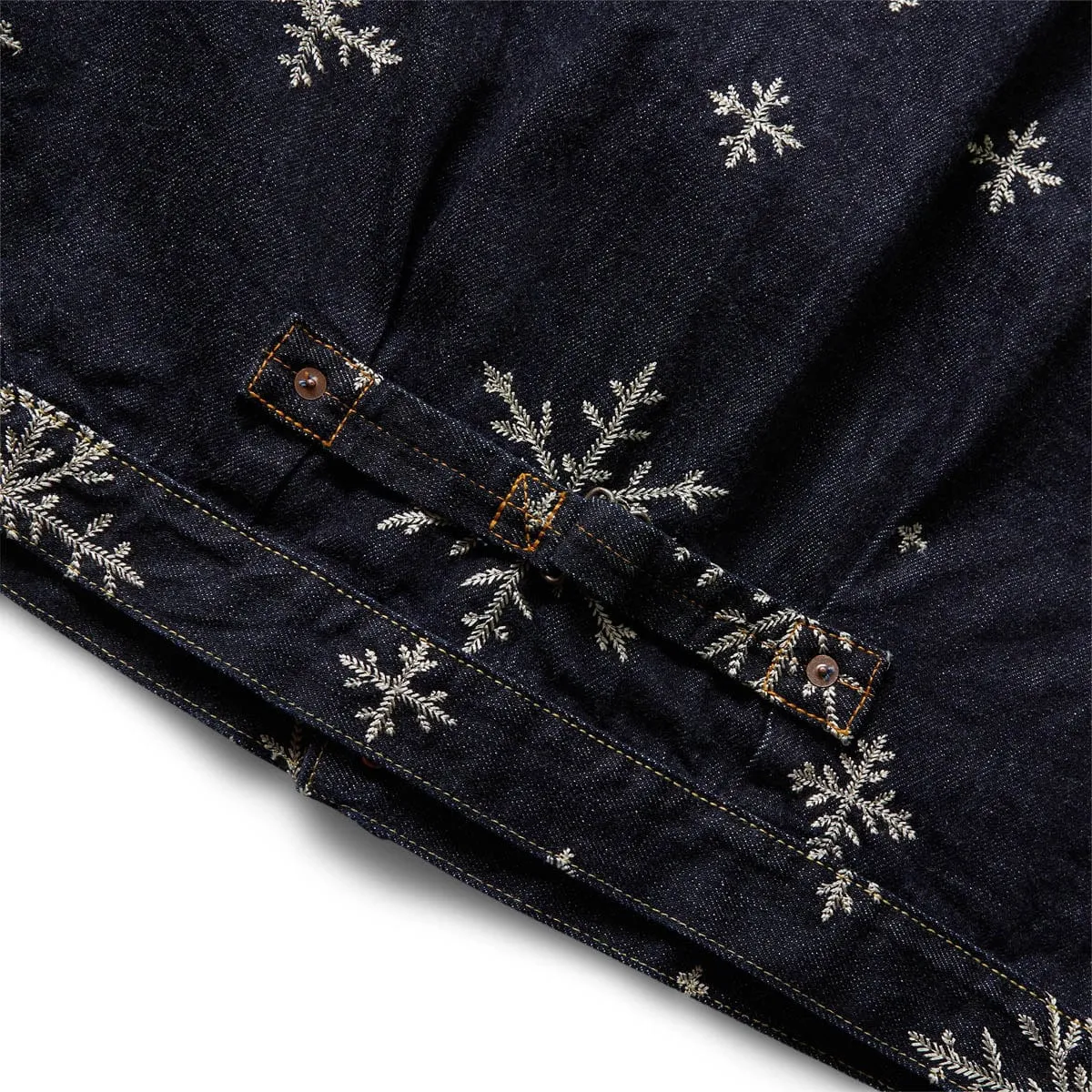 14OZ DENIM SNOW EMBROIDERY 1ST JKT