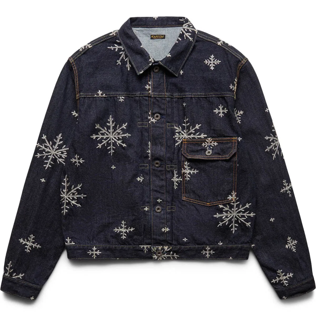 14OZ DENIM SNOW EMBROIDERY 1ST JKT