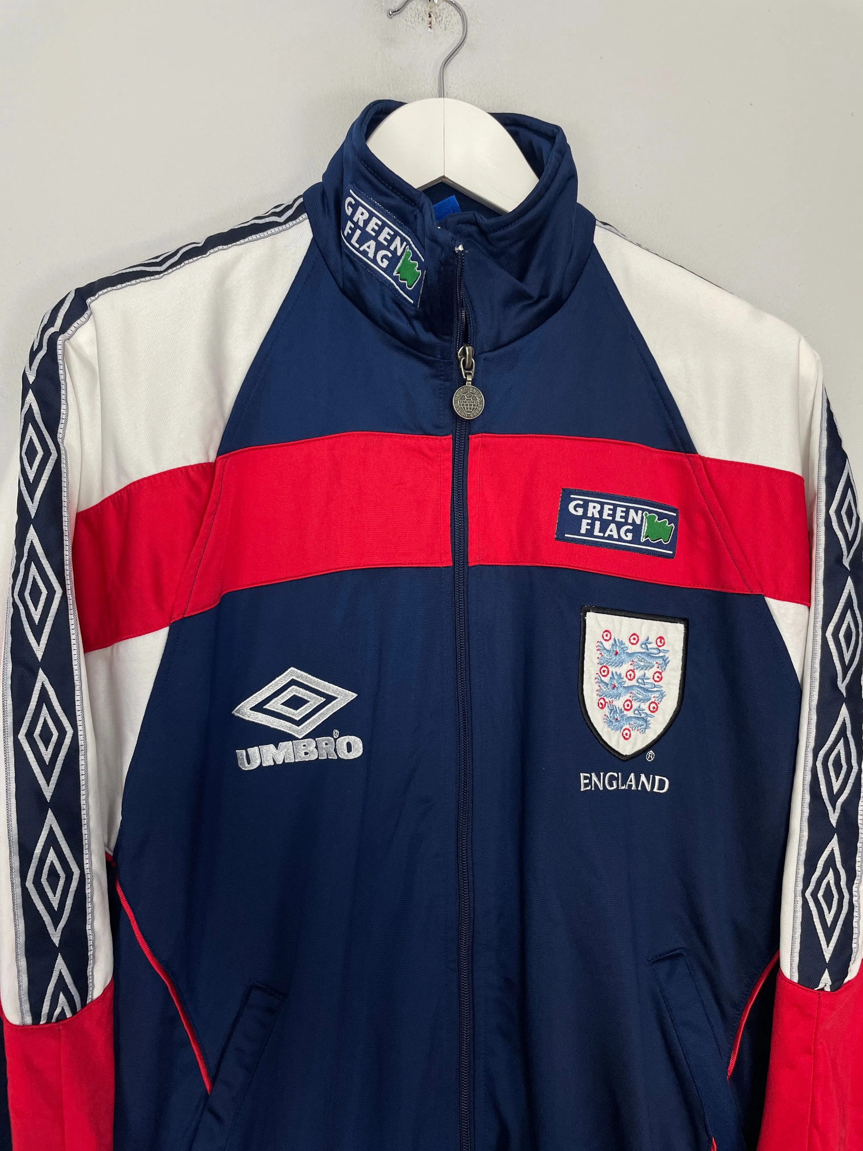 1994/96 ENGLAND TRACKSUIT TOP (S) UMBRO