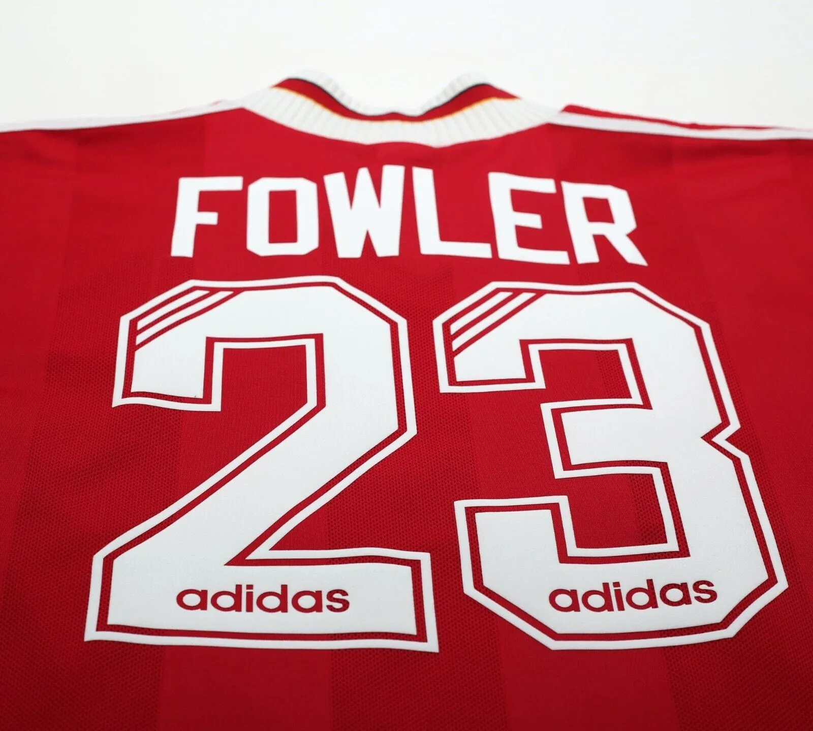 1995/96 FOWLER #23 Liverpool Vintage adidas Home Football Shirt Jersey (L/XL)