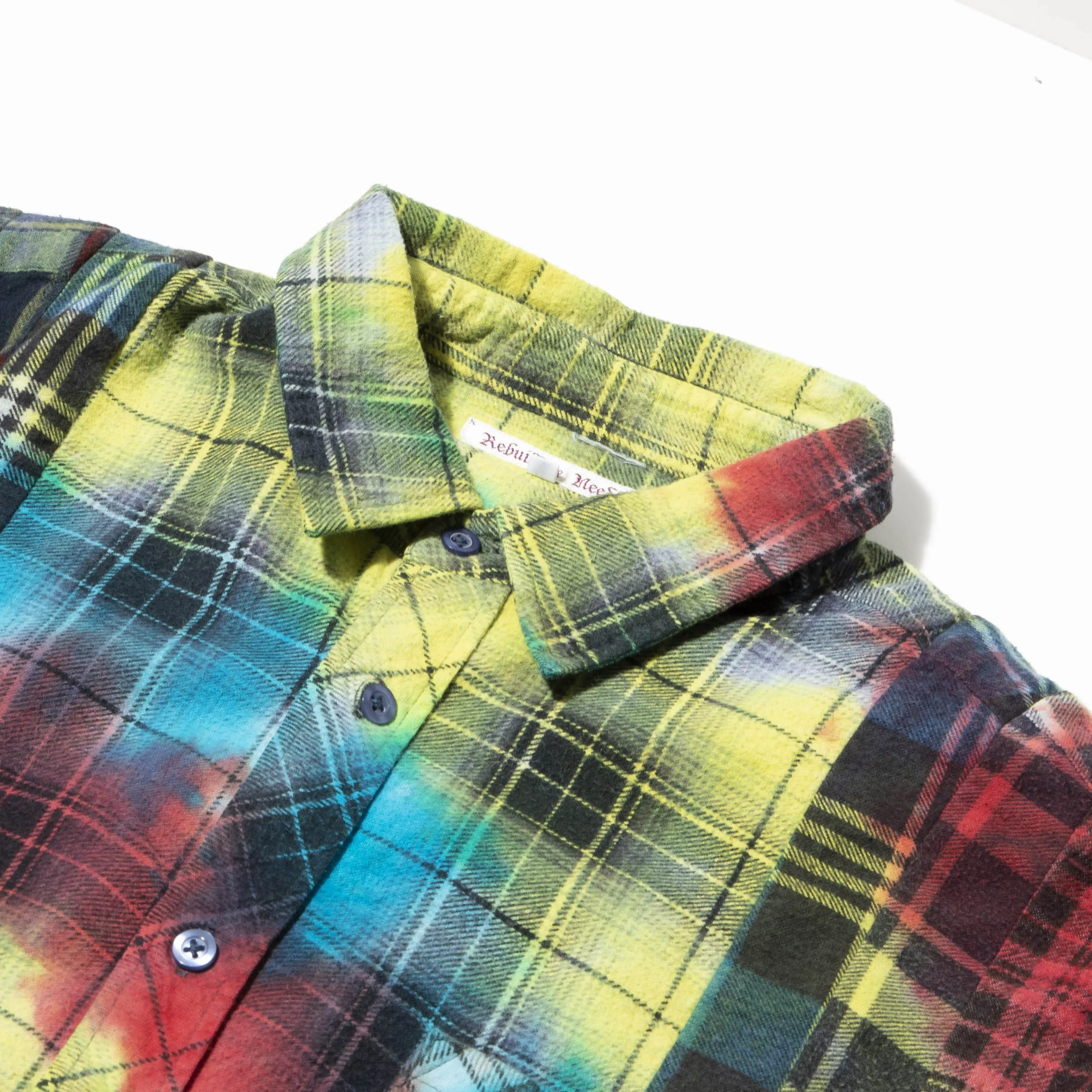 7 CUTS FLANNEL TIE DYE SHIRT FW20 12