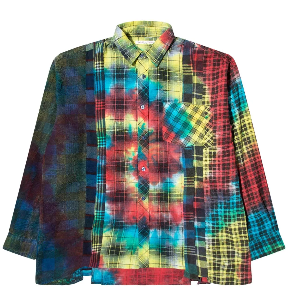 7 CUTS FLANNEL TIE DYE SHIRT FW20 12