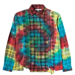 7 CUTS FLANNEL TIE DYE SHIRT FW20 1