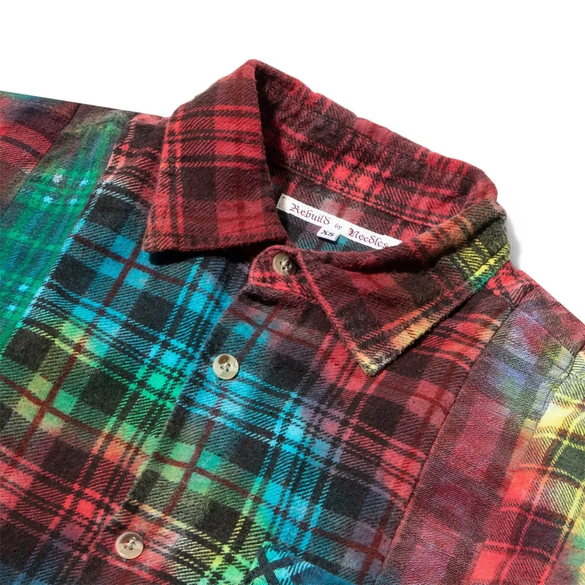 7 CUTS FLANNEL TIE DYE SHIRT FW20 1