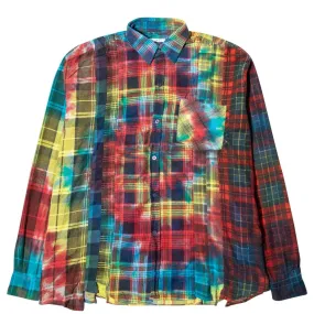 7 CUTS FLANNEL TIE DYE SHIRT FW20 20