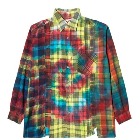 7 CUTS FLANNEL TIE DYE SHIRT FW20 9