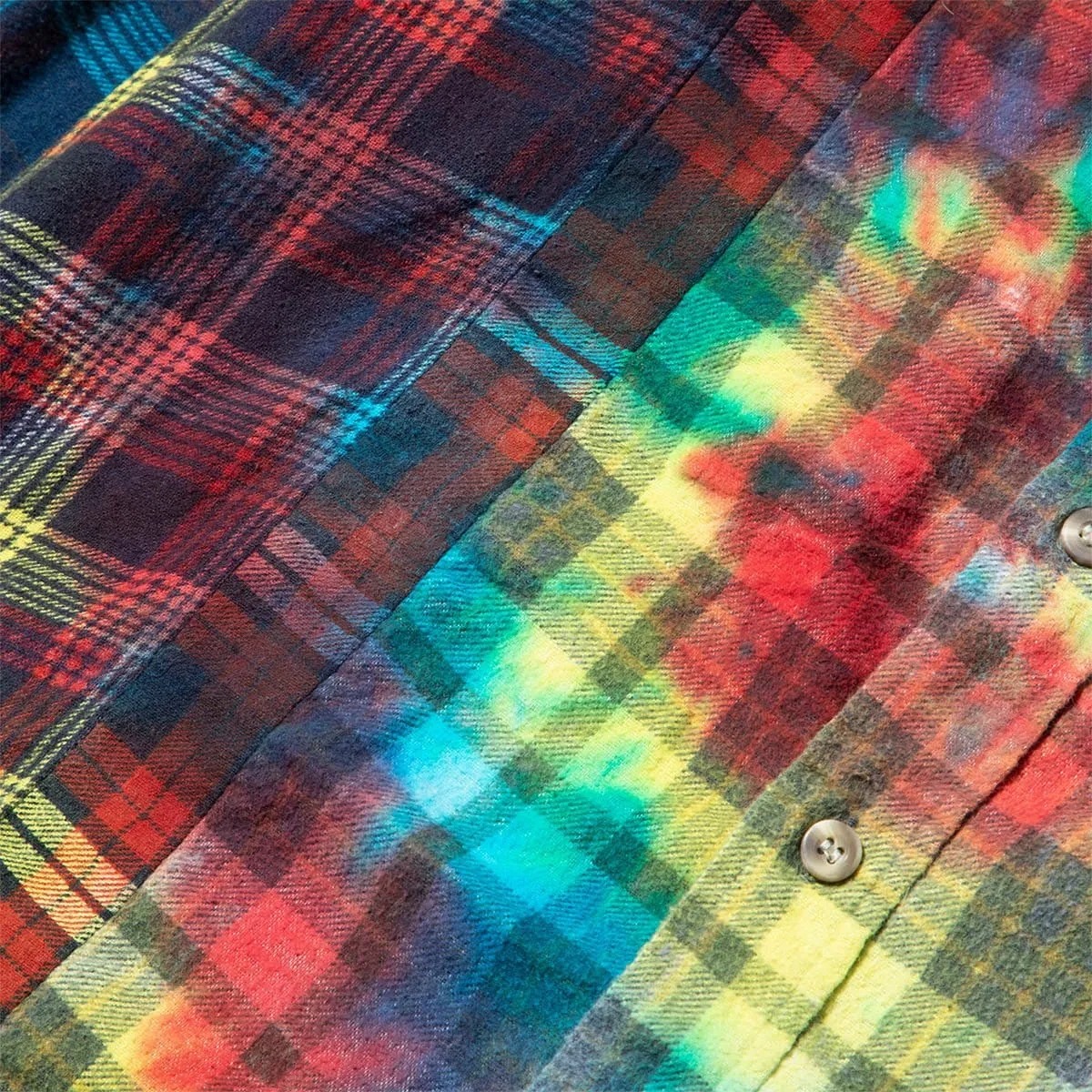 7 CUTS FLANNEL TIE DYE SHIRT FW20 9