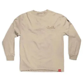 '94 Script Long Sleeve Tee (Cream/Tan)