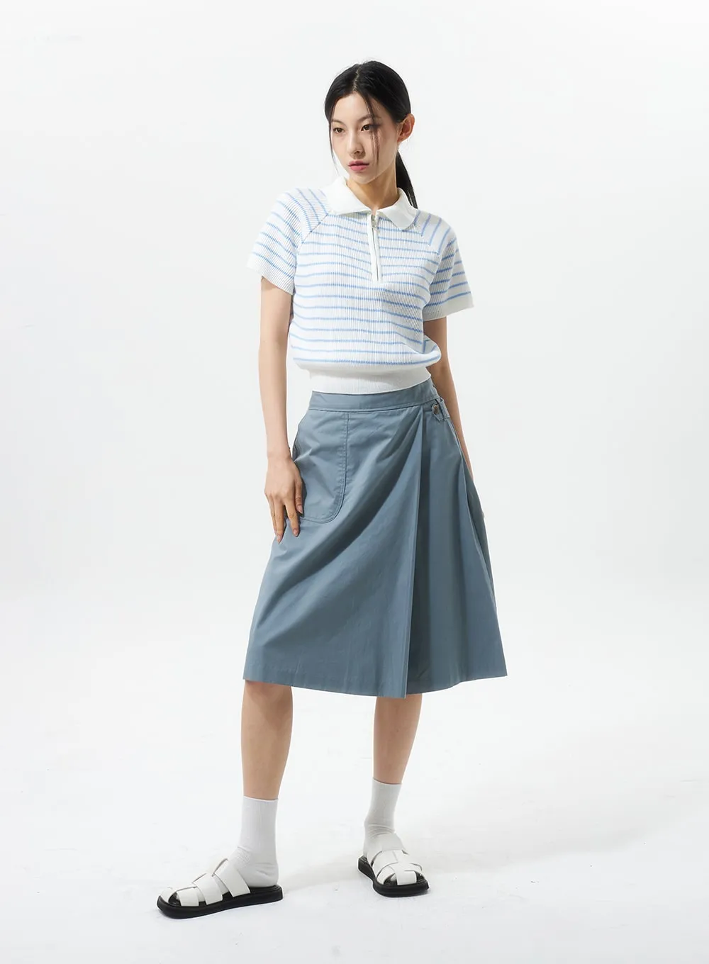 A-Line Midi Skort IU326