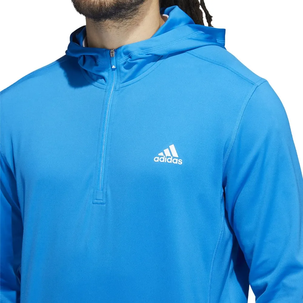 adidas Novelty 1/4 Zip Hoodie - Blue Rush