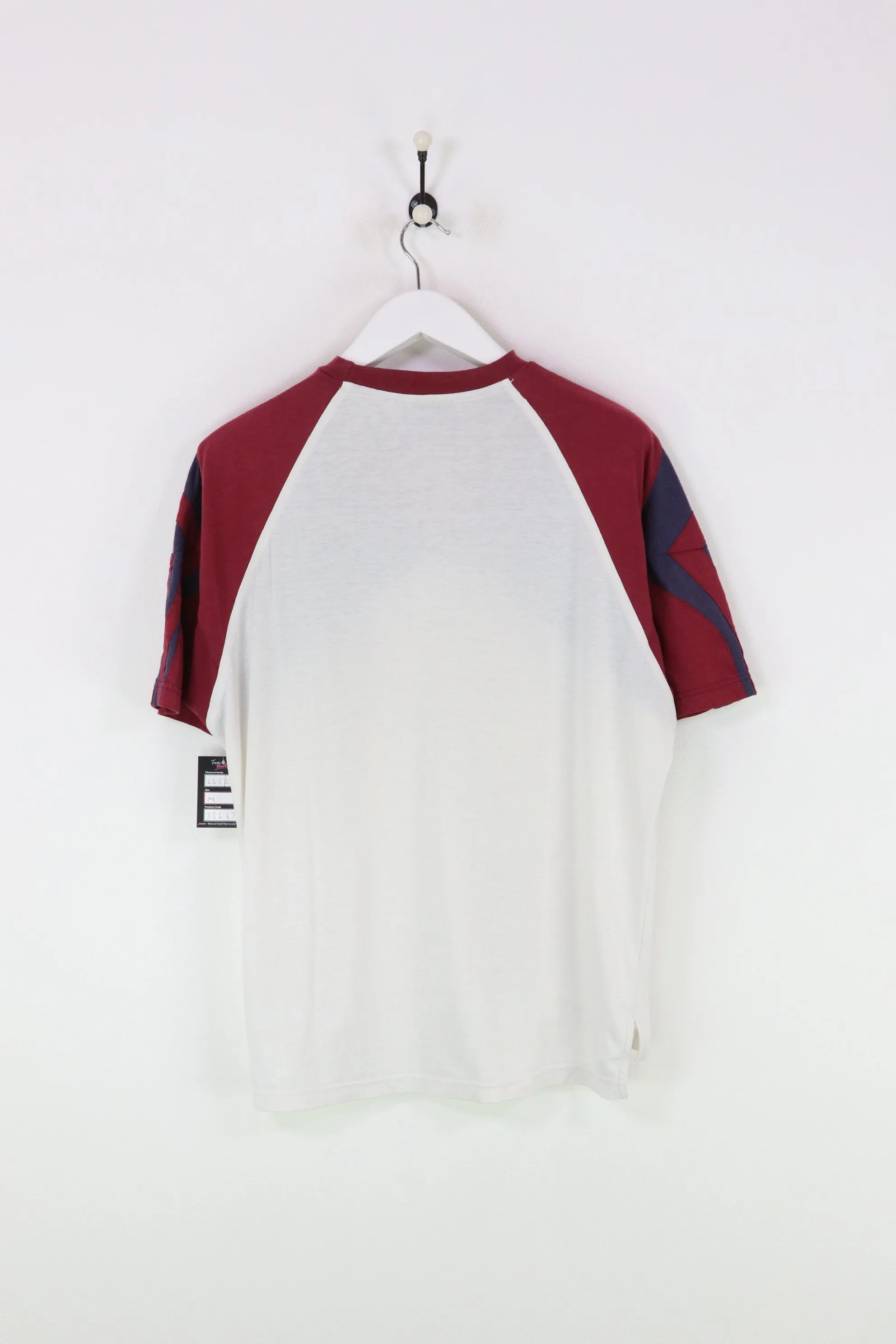 Adidas T-shirt White/Red/Navy Medium