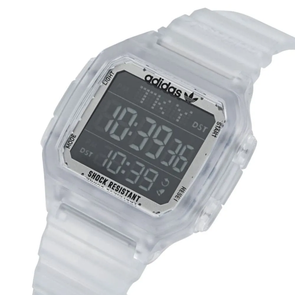 ADIDASD AOST22049 WHITE PLASTIC/RESIN UNISEX WATCH