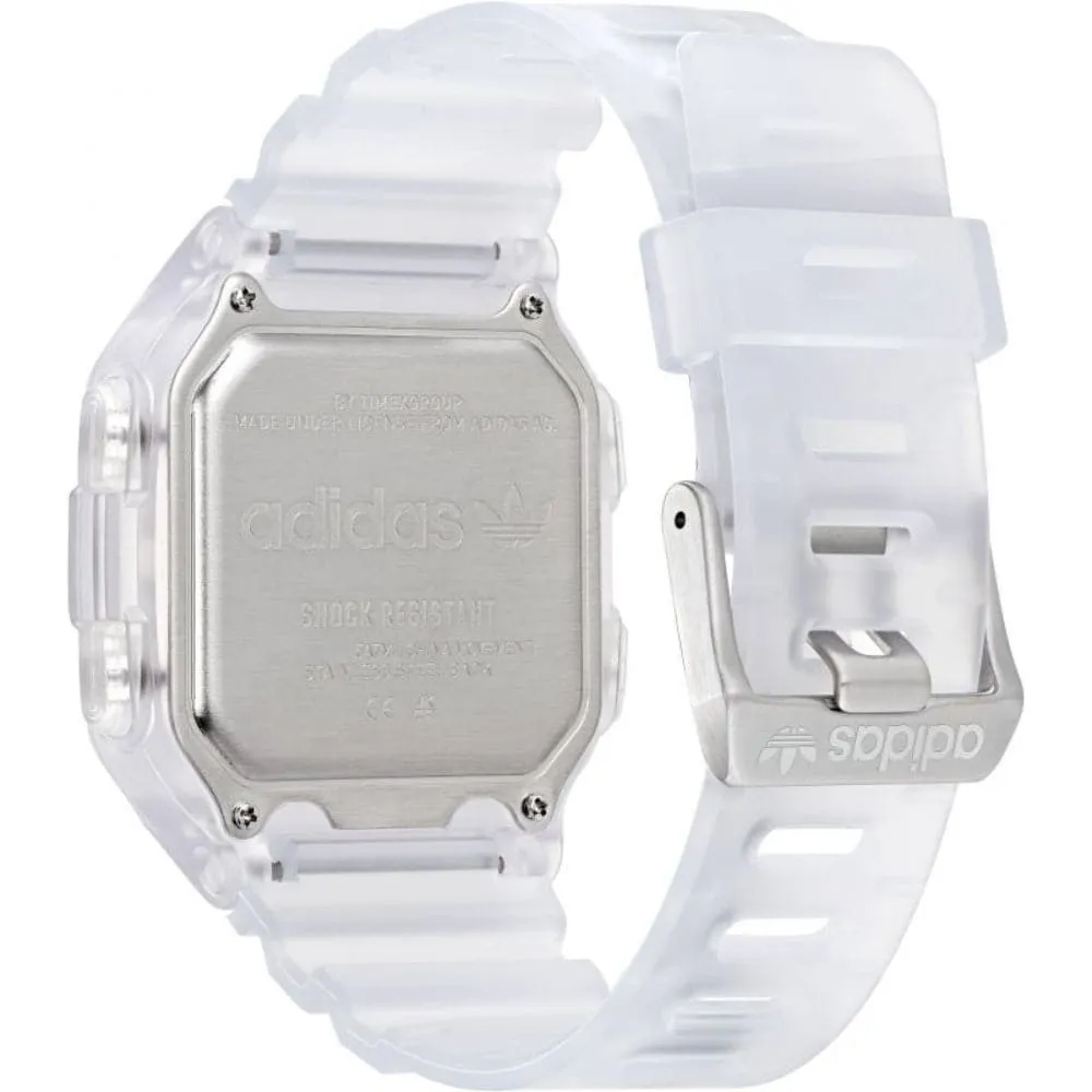 ADIDASD AOST22049 WHITE PLASTIC/RESIN UNISEX WATCH