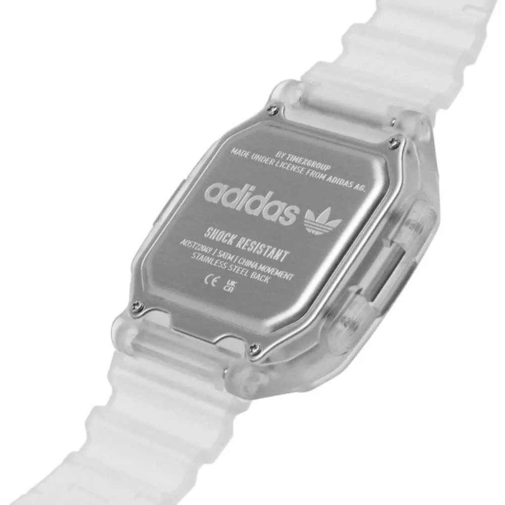 ADIDASD AOST22049 WHITE PLASTIC/RESIN UNISEX WATCH