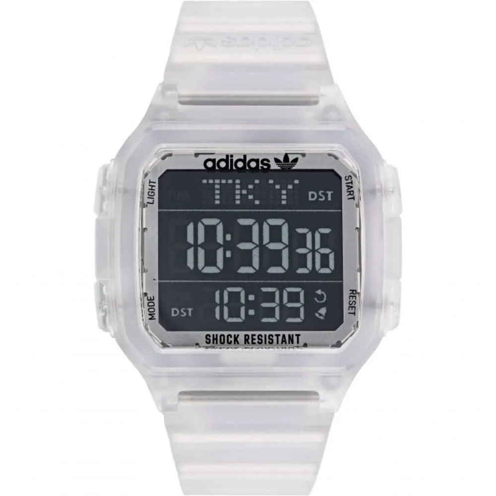 ADIDASD AOST22049 WHITE PLASTIC/RESIN UNISEX WATCH