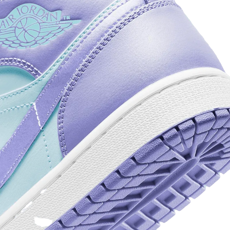 Air Jordan 1 Mid Purple Aqua