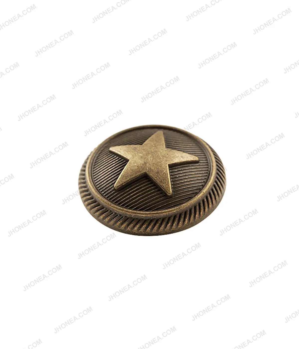 Antique Brass Star Design Metal Shank Buttons for Coats