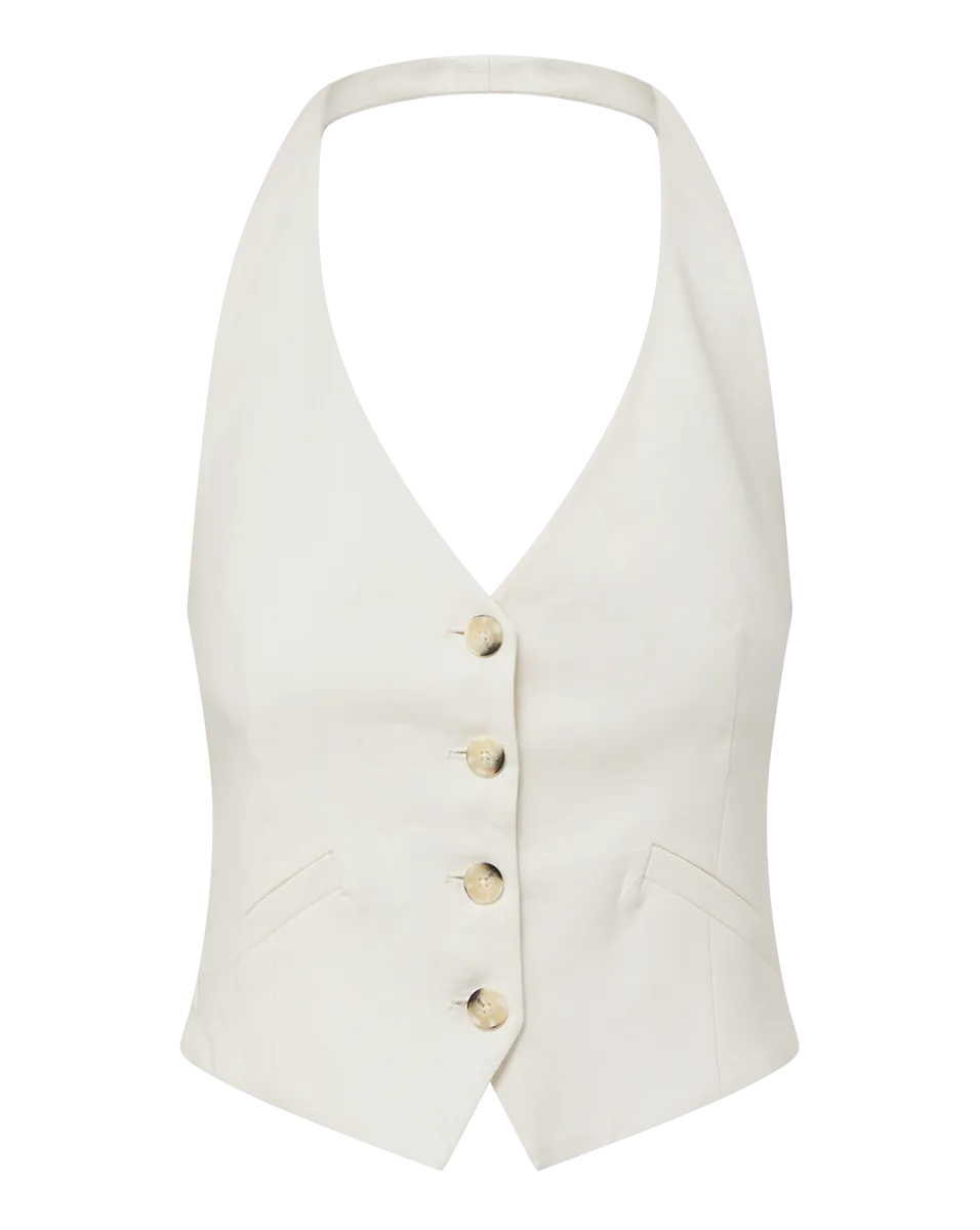 Arabella Stretch-Linen Vest