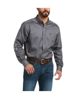 Ariat Mens Team Logo Twill Classic Fit Shirt Style 10037479