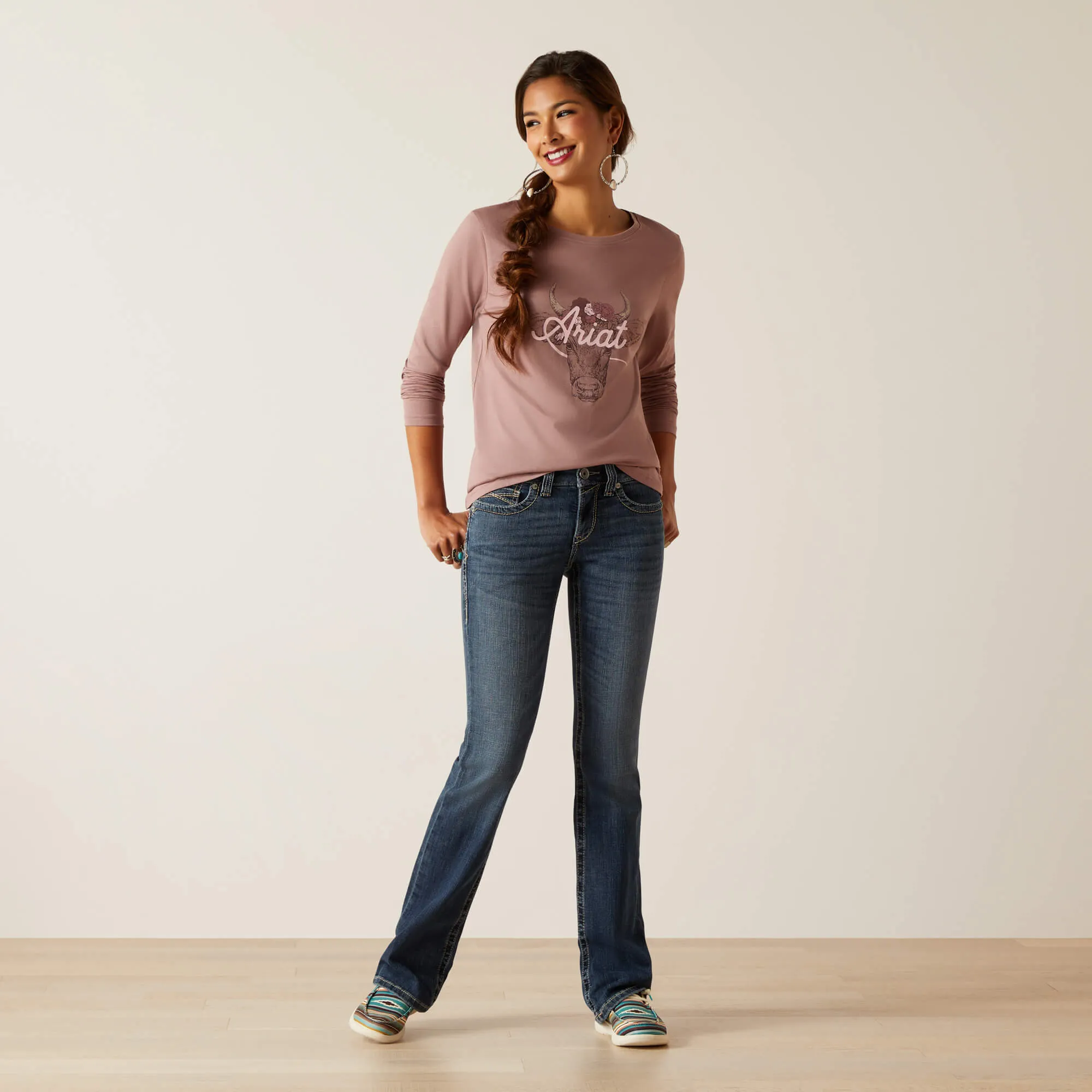 Ariat Women's Mauve Fawna Tee