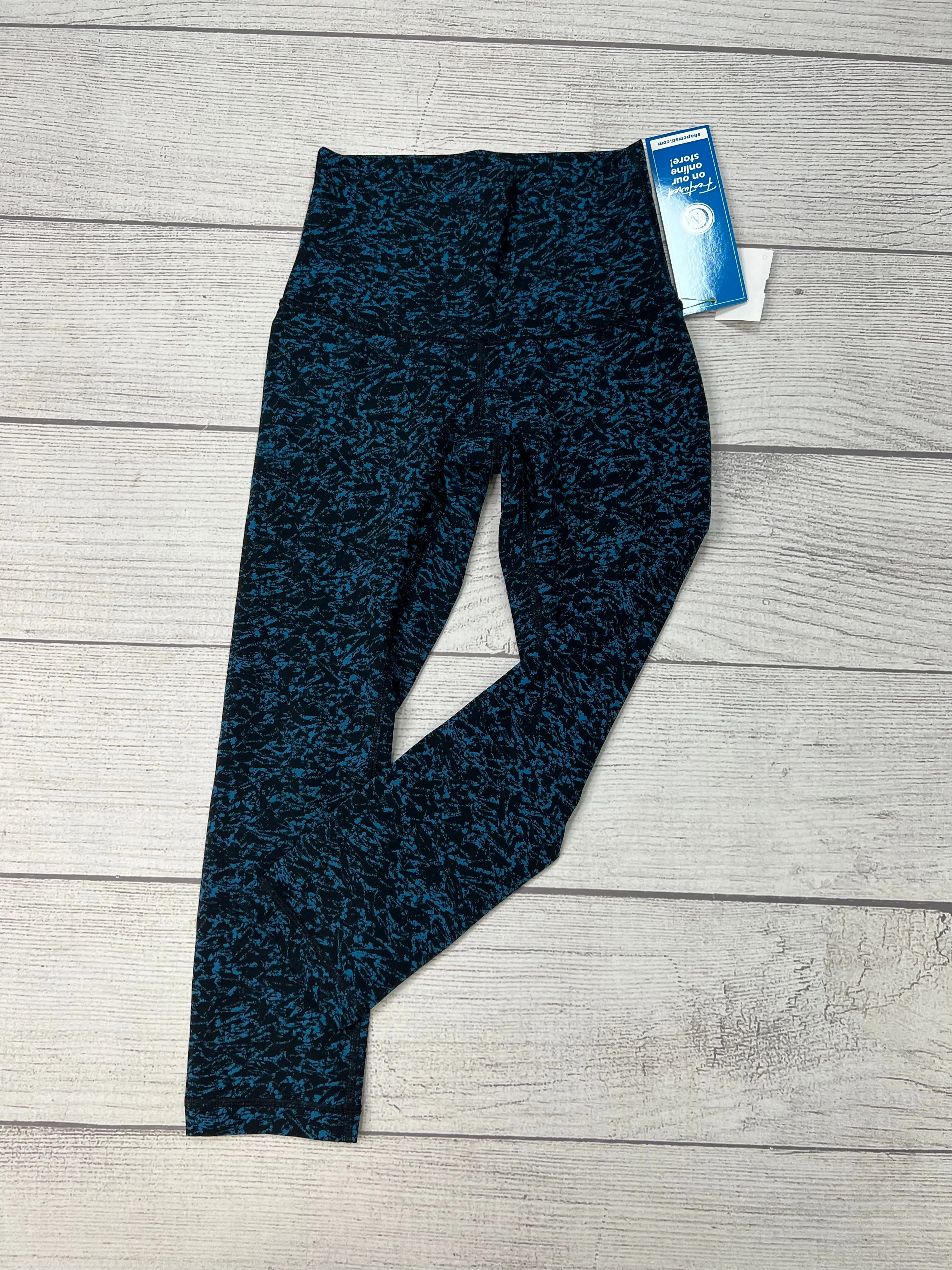 Athletic Capris By Lululemon In Blue Black, Size: S