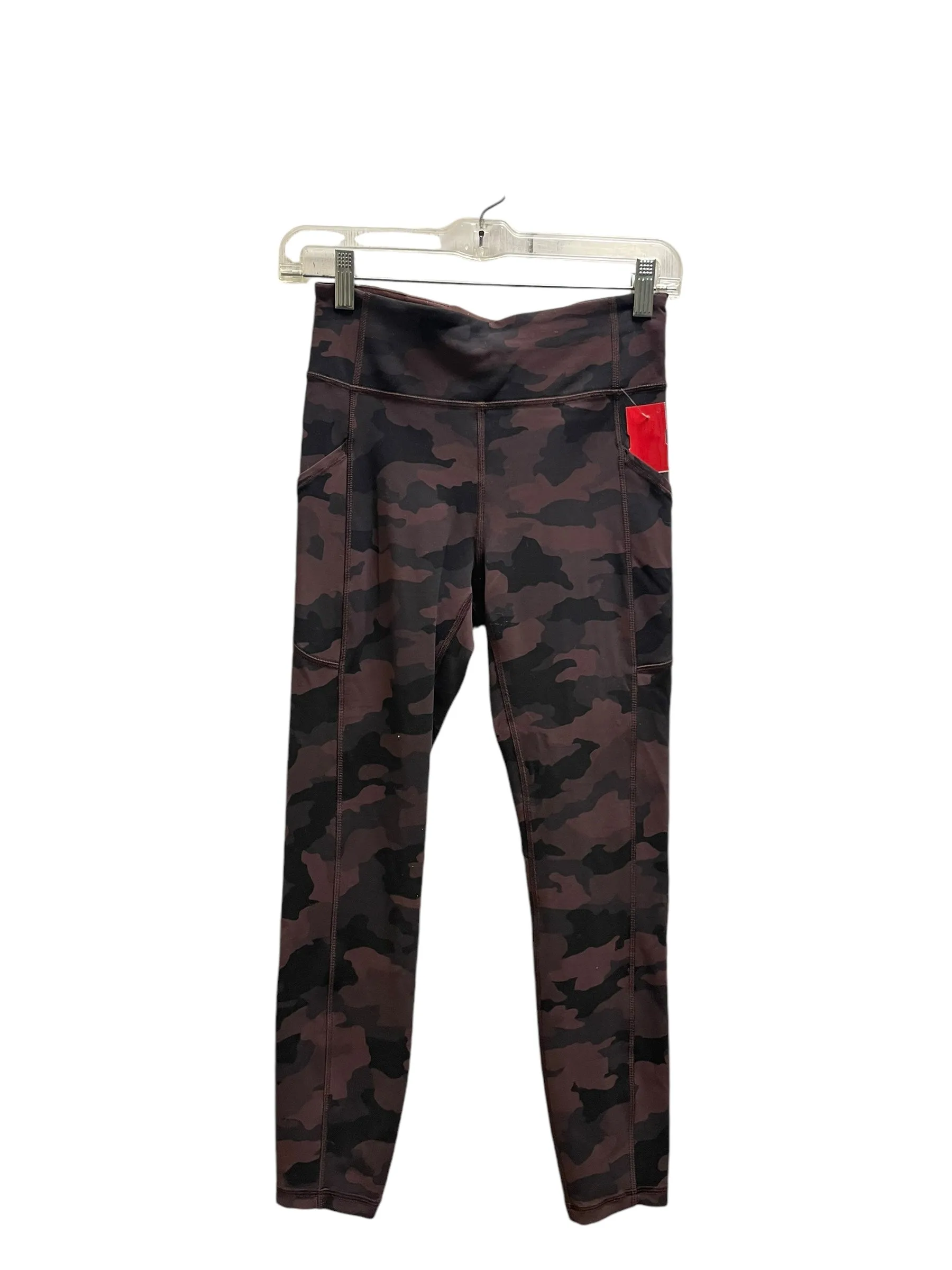 Athletic Capris By Lululemon In Camouflage Print, Size: 6