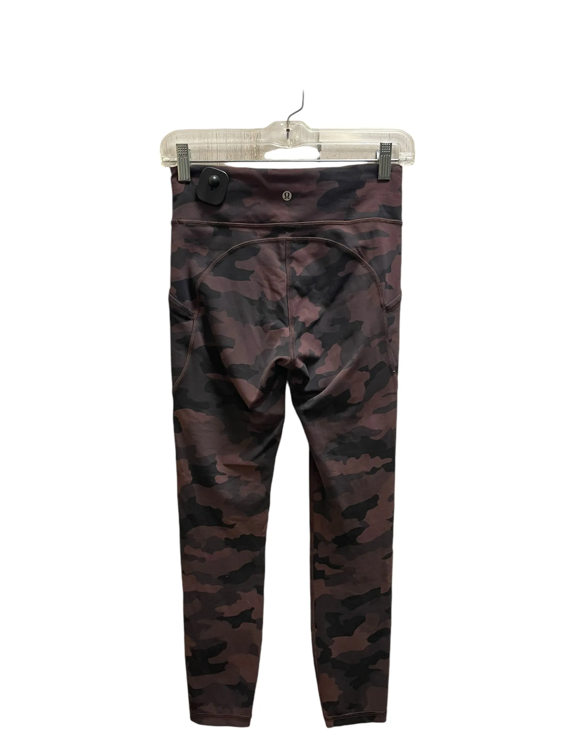 Athletic Capris By Lululemon In Camouflage Print, Size: 6