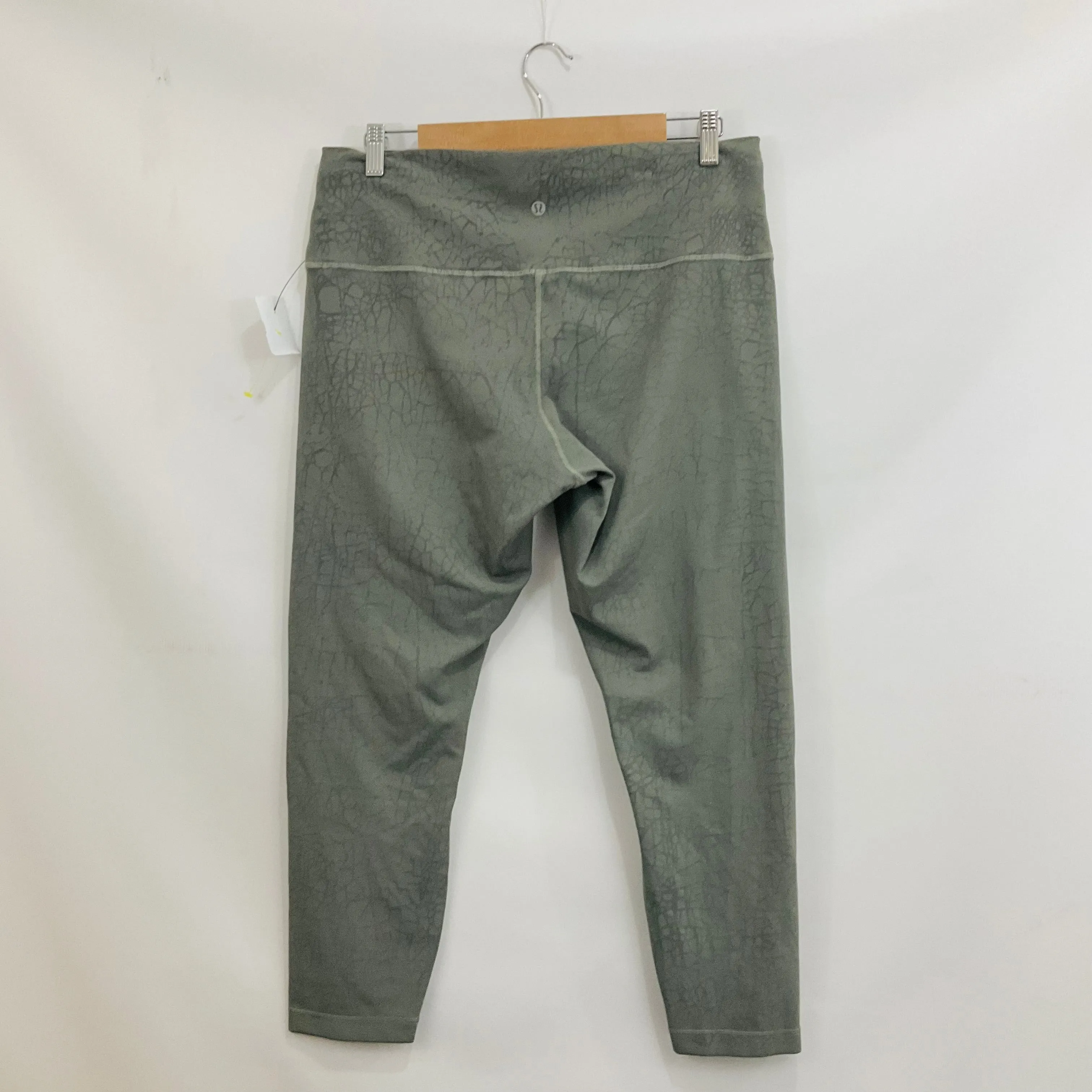 Athletic Capris By Lululemon In Green, Size: 14