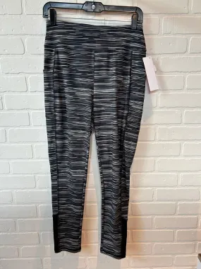 Athletic Leggings Capris By Talbots In Black & Grey, Size: 8petite