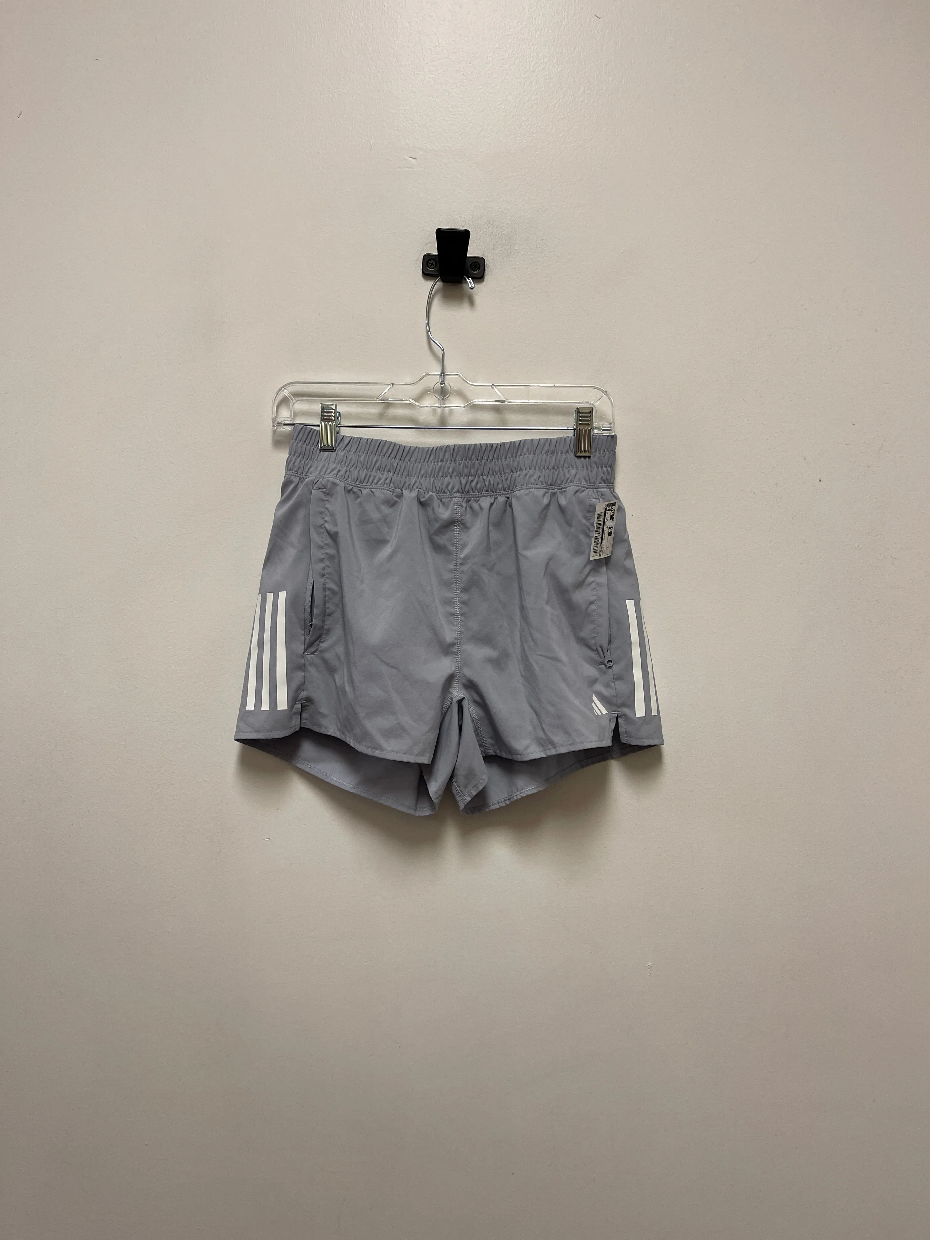 Athletic Shorts By Adidas In Grey, Size: S