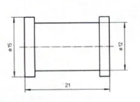 B & H Standard - Grommet 21 mm - rubber