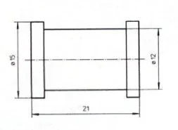 B & H Standard - Grommet 21 mm - rubber