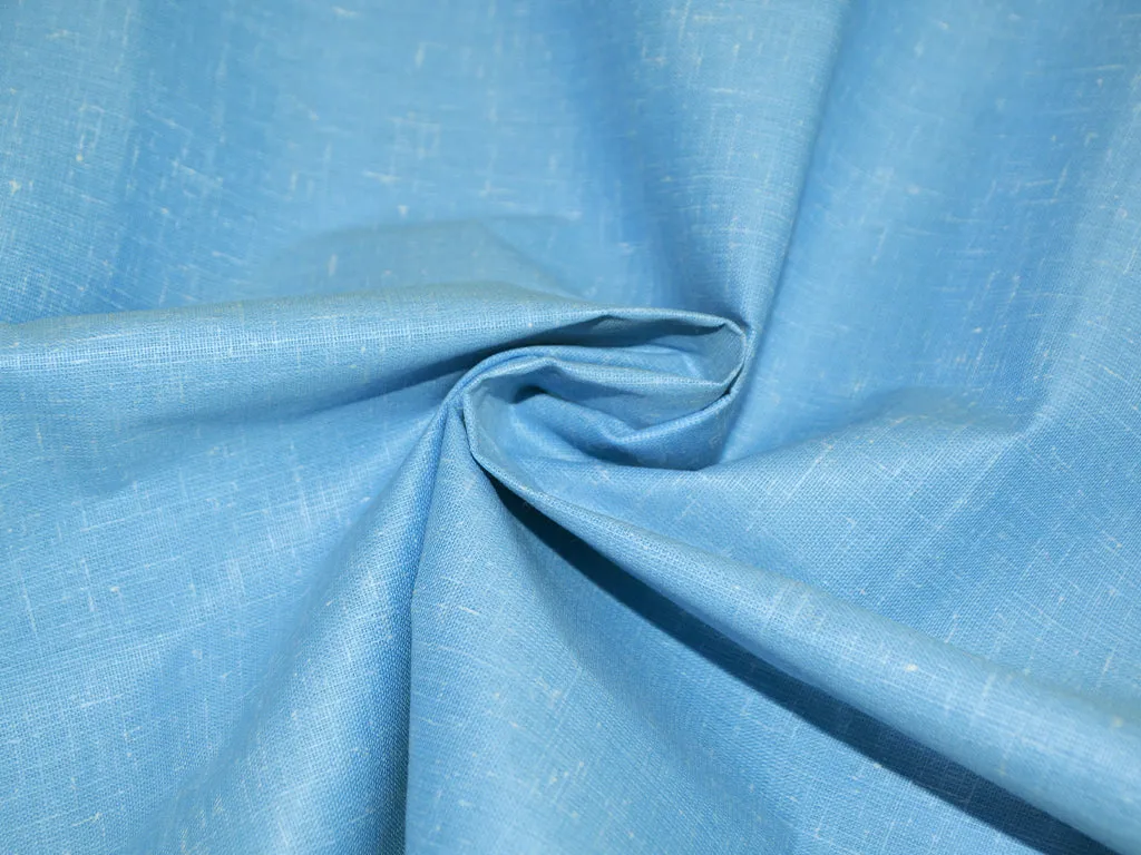 Baby Blue Cotton Linen Fabric (Wholesale)