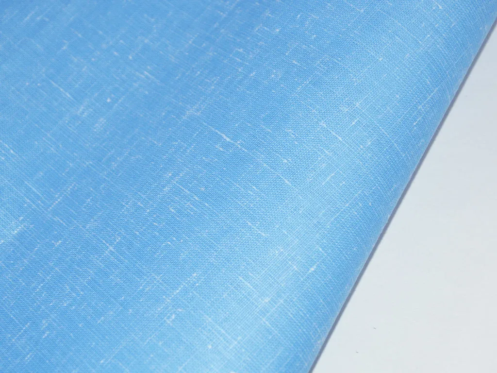 Baby Blue Cotton Linen Fabric (Wholesale)