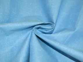 Baby Blue Cotton Linen Shirting Fabric