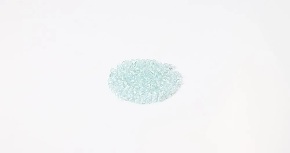 Baby Blue Round Glass Bead