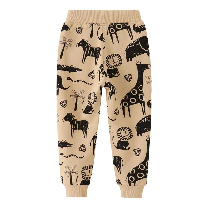 Baby Boy Animal 2-7T All-Season Drawstring Pants