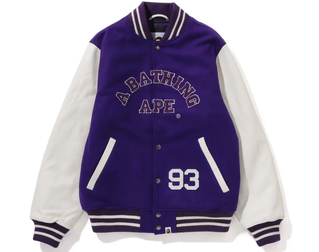 Bape Giant Ape Head Jacket Purple 1I80141013-PURPLE