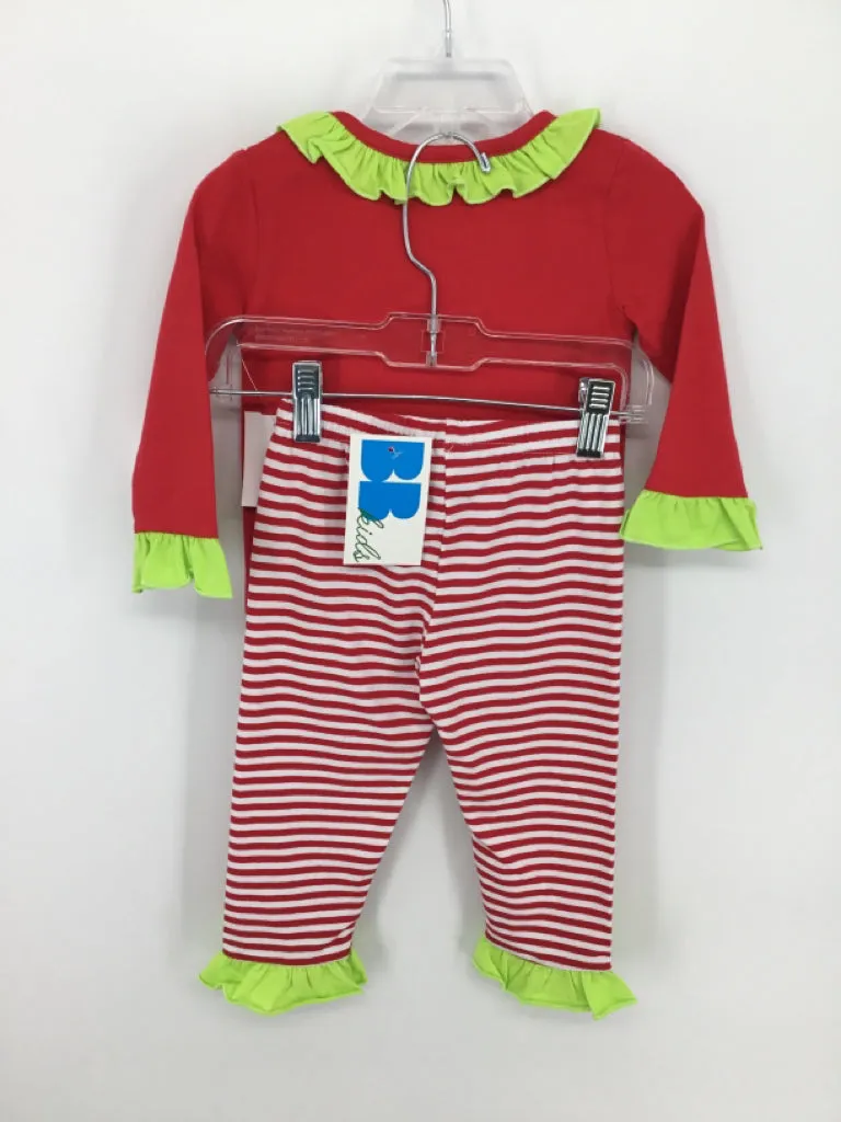 BB Kids Child Size 12 Months Red Christmas Outfit