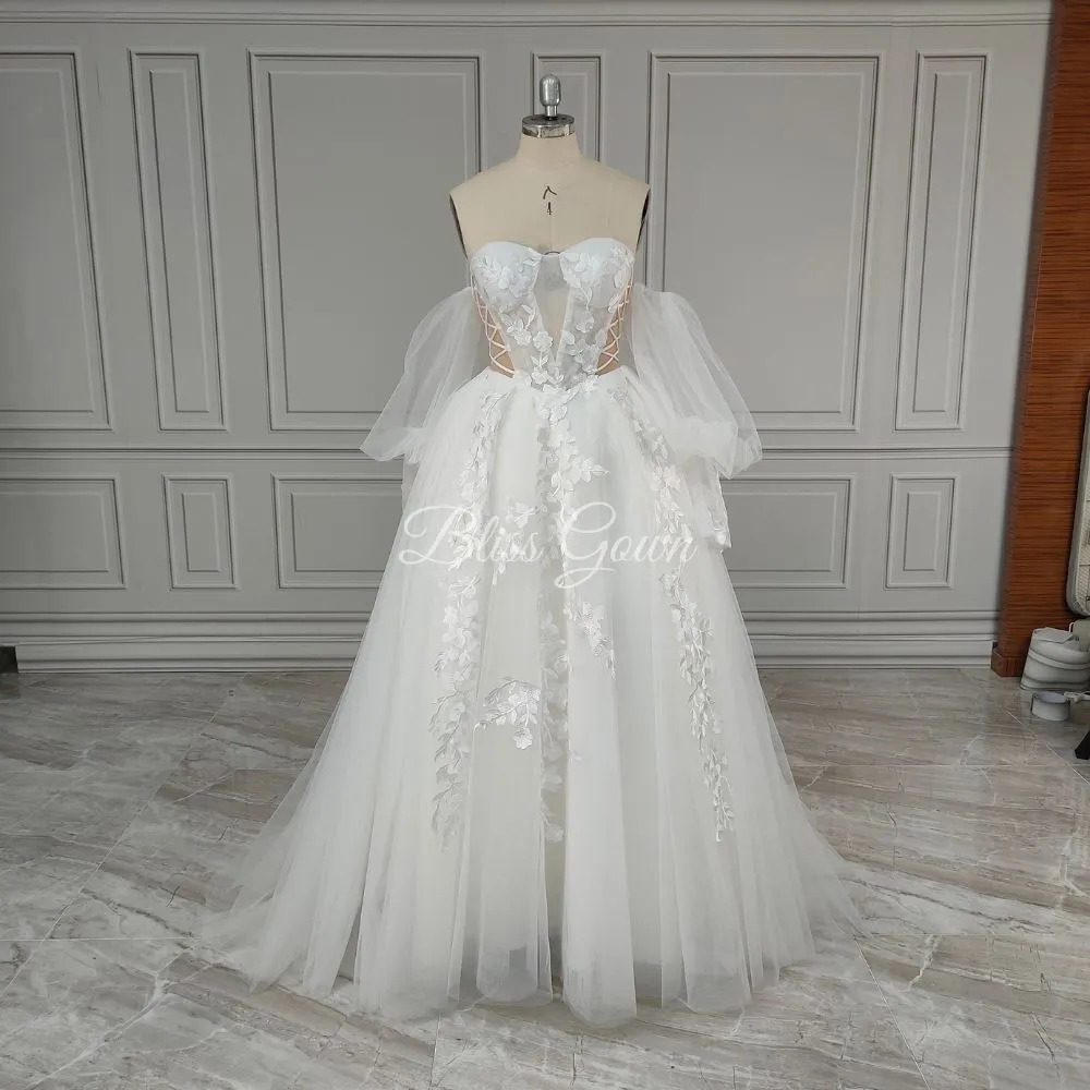 Blossom A-Line Wedding Gown