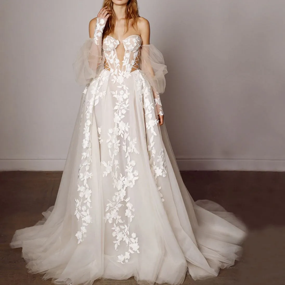 Blossom A-Line Wedding Gown