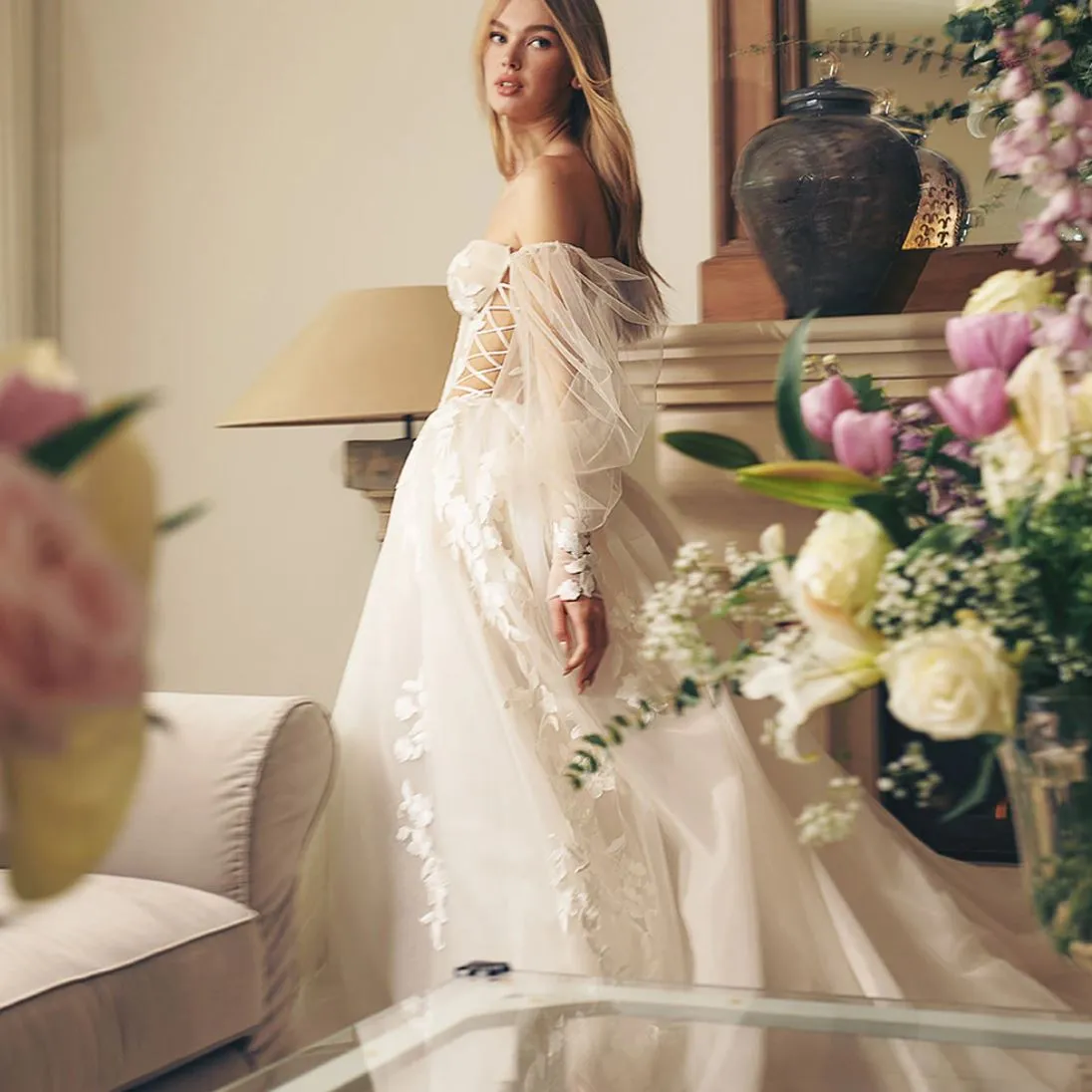 Blossom A-Line Wedding Gown