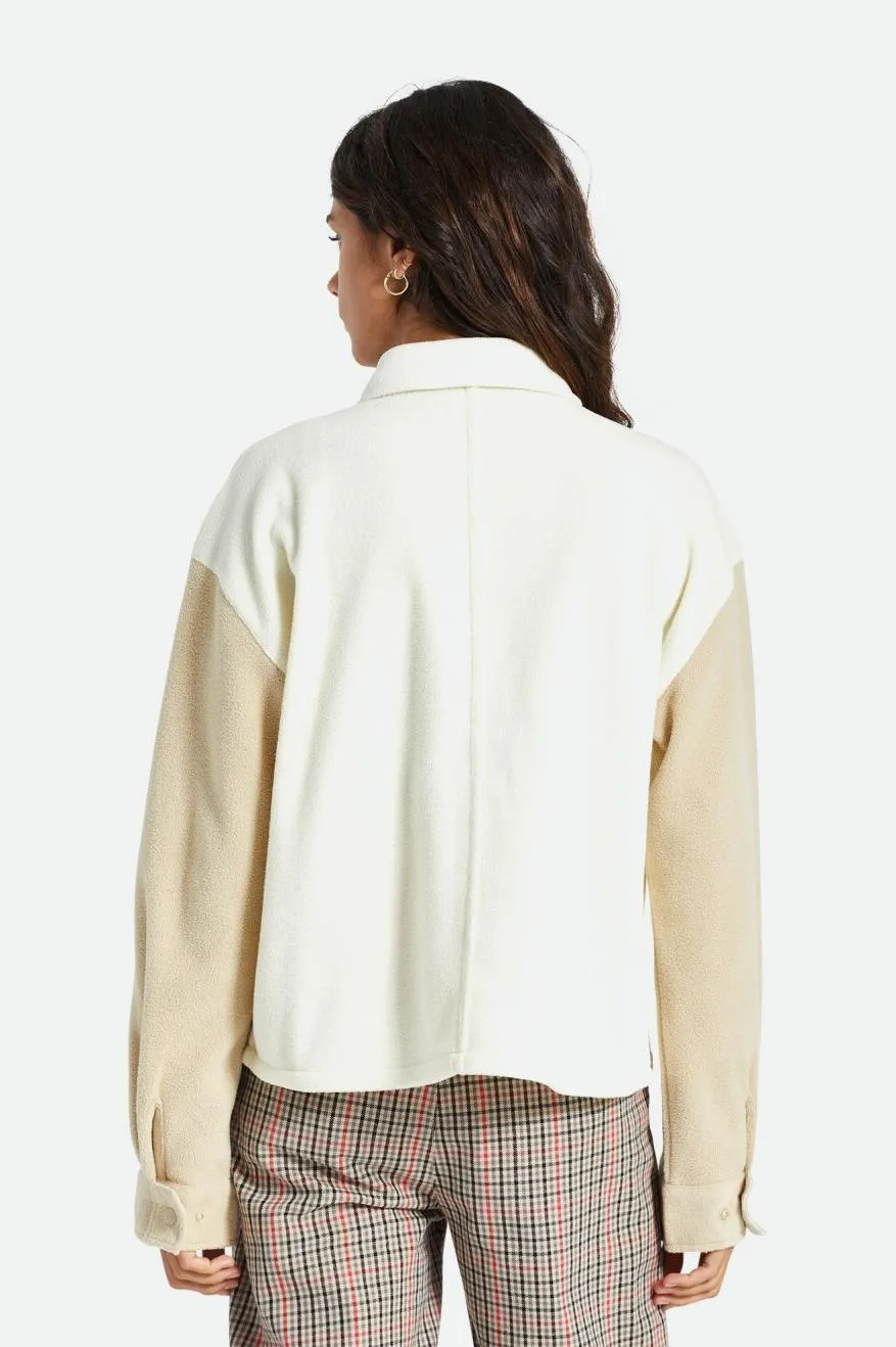 Bowery Arctic Stretch Dove Vanilla Fleece Jacket