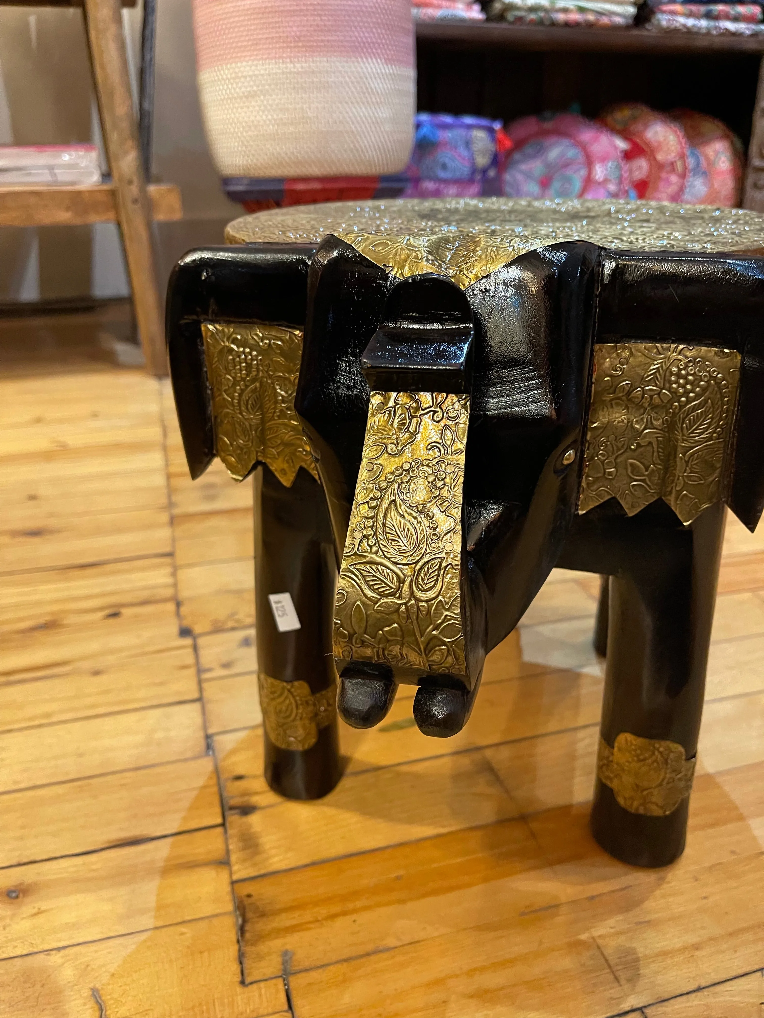 Brass Elephant Stool