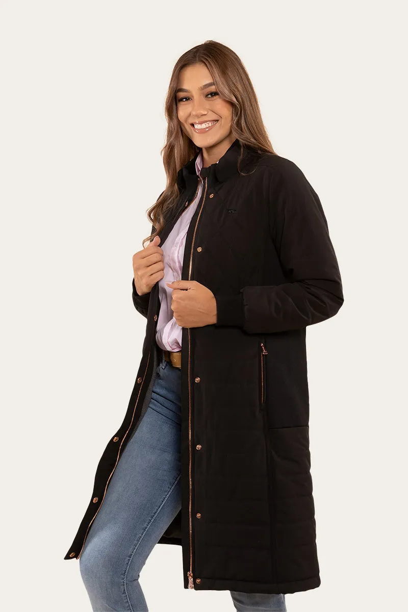 Brighton Womens Longline Puffer Jacket - Black