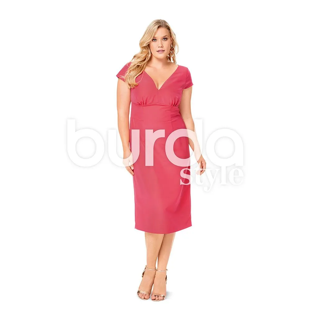 Stylish Womens Evening Dress - Burda 6549: Elegant, Modern Design for Special Occasions