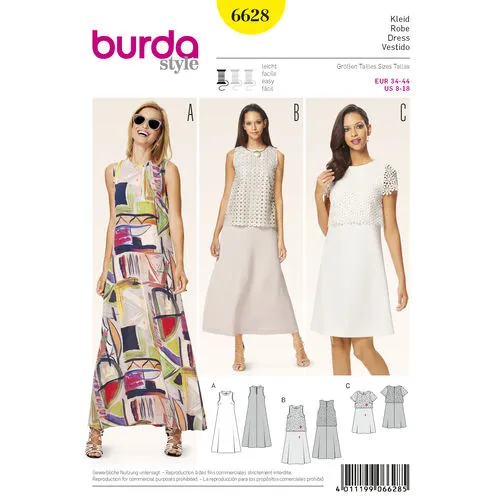 Burda Dresses 6628