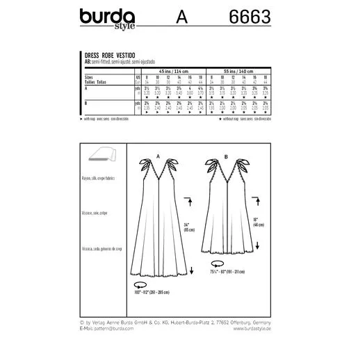 Burda Dresses 6663